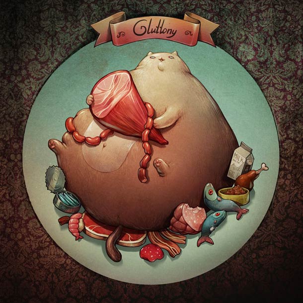 7 Deadly Cat Sins - Gourmandise